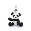 Apricot Lamb Velvet Panda Cute Keychain, Soft Stuffed Plush Toy