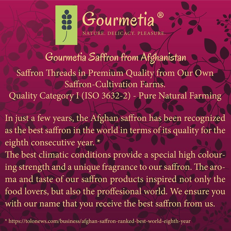 Gourmetia Saffron Powder, Saffron Powder in Premium Quality 5 Grams