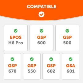 WC Freeze EPos H6 Pro – Kühlgel-Ersatz-Ohrpolster für EPOS H6 Pro- und GSP-Headsets von Wicked Cushions – verbessern Komfort, Haltbarkeit, Dicke und Schallisolierung | Black Camo