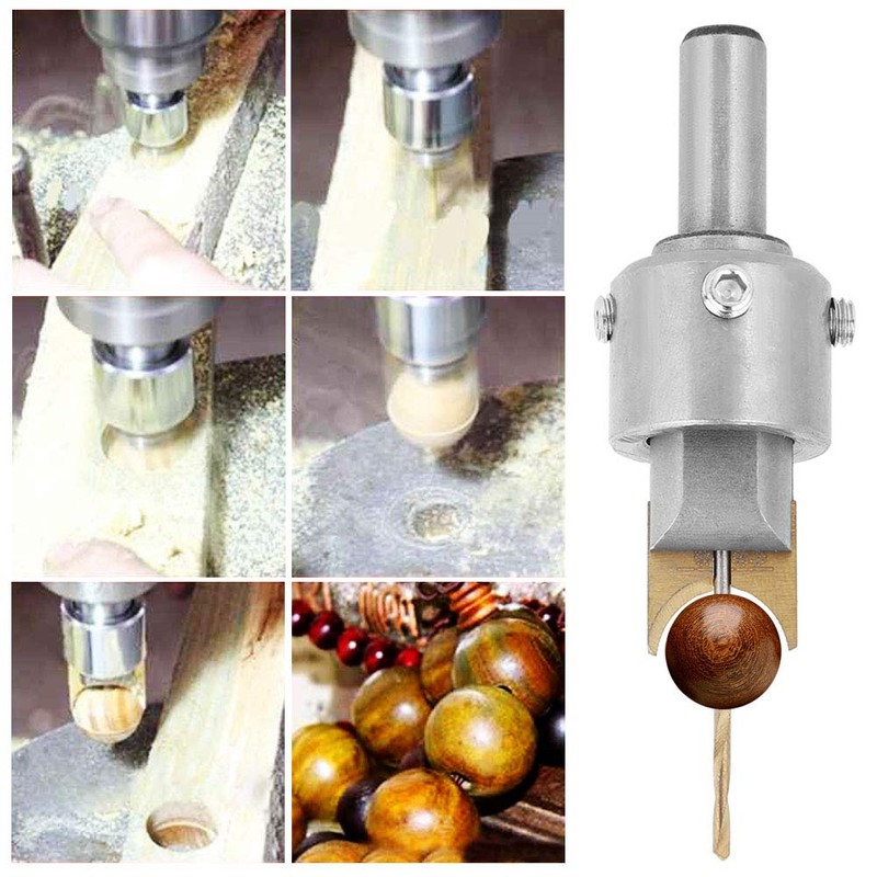 Wooden Beads Drills Bit Kit, 14/15/16/18/20/22/25mm Wood Bead Maker Drill