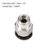 sourcing map Straight Pneumatic Push to Quick Connect Fittings 1/8NPT