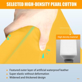 ProSlam Yellow Basketball Pole Pad 72" Tall and 2" Thick Fits 5"x5" Pole All-Weather Durable UV-Resistant Waterproof Square Basketball Pole Padding for Player Protection and Safety