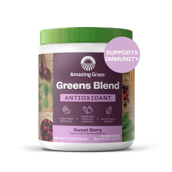 Amazing Grass Greens Blend Antioxidant: Super Greens Powder with Spirulina, B...