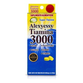 Vitamina Alexjessy Cafeína Guaraná 100 Tabletas