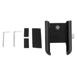 0.7-1.4in Diameter Mobile Phone Holder Aluminum Alloy Stand Bracket Universal for Motorcycle BicycleBlack