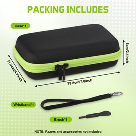 Tasche für Philliips O Blade QP2630 QP2520 QP2620 QP2734 QP6530, O Blade 360 & O Blade Pro, 1680D Oxford Rasierer Tasche, Case for One Blade, Rasierer zum Trimmen Reiseetui OneBlade Euti Tragetasche