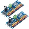 A-DIGISHUO 2pcs PCA9685 16 Channel IIC I2C 12-Bit PWM Servo