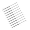 sourcing map Spiral Drill Bits High-Speed Steel HSS 1.2 mm