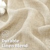 BGment Beige Linen Curtains 84 Inch Long for Living Room