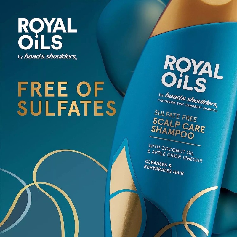 Head & Shoulders Royal Oils Moisturizing Shampoo, Anti Dandruff Treatment