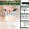 Joyfair 2Pcs Dough Scraper, Stainless Steel Dough Cutter with ABS
