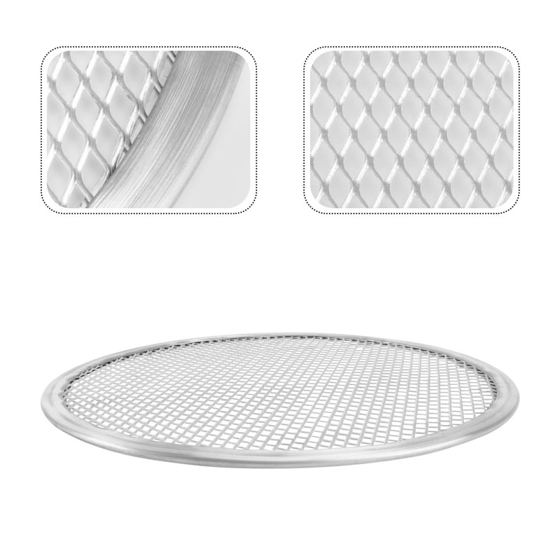 Luxshiny 13 Inch Aluminum Pizza Pan with Holes Mesh Crisper