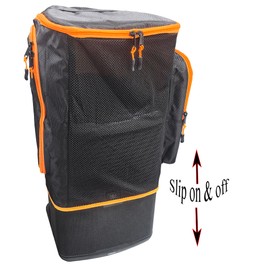 Protective Cover for EON ONE Compact Speaker Double-Layer Shield, Scratch-Resistant, Dust proof Shell, Breathable Mesh Sleeve, Custom Fit Speaker Jacket w/Storage Pocket (Nylon Cover)