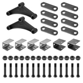 Lonffery 2 Packs 7-3/4 Trailer Alex Equalizer with 262L Shackle Straps, Trailer Axle Hanger Kit Fit for 3500lb-7000lb Double Eye Spring