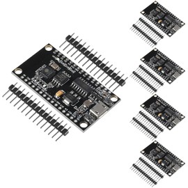 AEDIKO 5pcs CH340G NodeMCU V3 Lua WiFi Module Integration of ESP8266 + Extra 32M Memory Flash USB Serial CH340G for Arduino