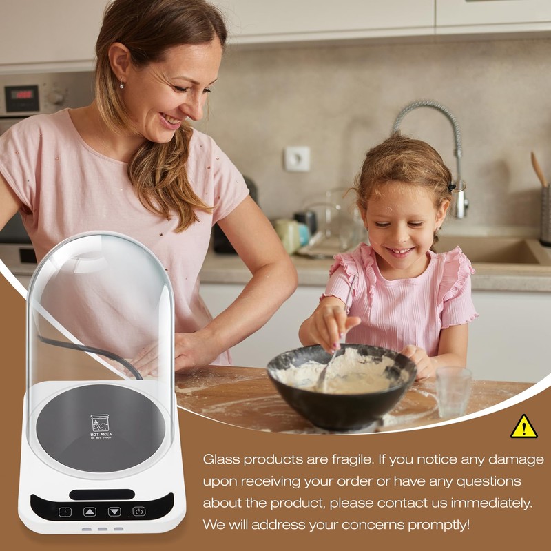 Sourdough Starter Warmer with Dome, Bread Starter Warmer with Precise