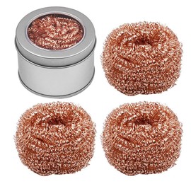 WWZMDiB Welding Soldering Iron Tip Cleaner Kit, with 4 PCS Solder Tip Cleaning Wire and 1 PCS Holder, Soldering Brass Sponge Tip Cleaner for Cleaning Solder Irons Heads and Tips