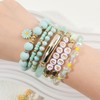 IDEAJOY Beaded Bracelets Bracelet Boho Multi-Layer Beaded Stacking, Versatile Strand