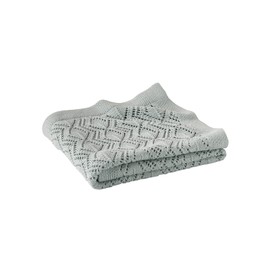 Vertbaudet Organic Collection: Baby Blanket with Pointelle Pattern
