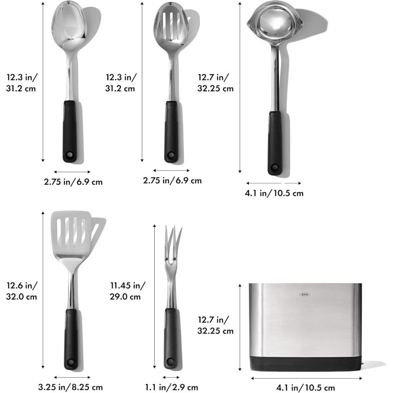 Kitchen NEW - OXO Stainless Steel Kitchen Tool 6pc Set