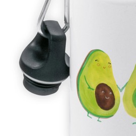 Mr. & Mrs. Panda Children's drinking bottle avocado couples - gift, boys, family, baby shower, love, wedding, vegan, kindergarten bottle, pregnancy, primary school, kids, healthy