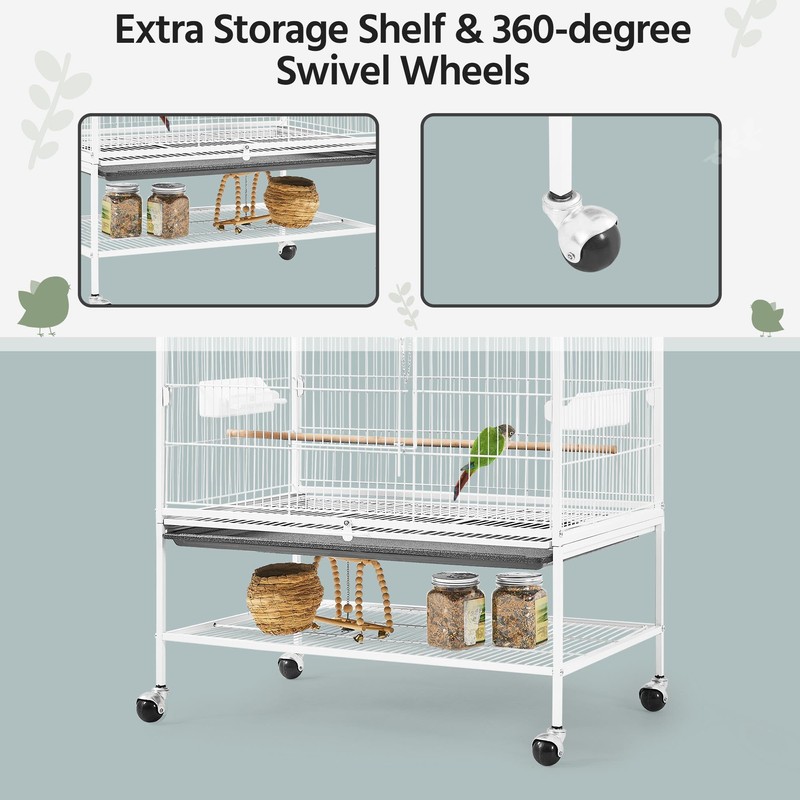 Yaheetech 52inch Bird Cage Extra Large Parakeet Parrot Cage for