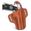 GUN & FLOWER 1911 Leather Holster,OWB Leather Holster for Belts