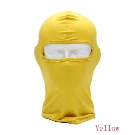 Unbranded Soft Full Face Mask Men's Tactical Military Army Balaclava Face Mask for Hunting - Yellow