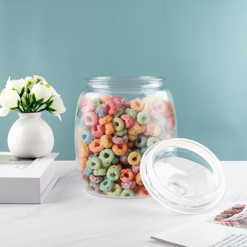 Large Cookie Jars with Lids Airtight, Clear Cookie Jar for