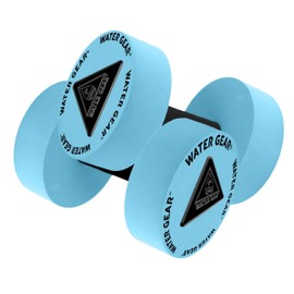 Water Gear Resistance Bells - Water Fitness and Pool Exercise - Intense Workout Without Added Stress - Easy on Joints (Aqua, 40% Resistance)