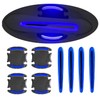 8Pcs Car Door Handle Protector Reflective Sticker,3D Carbon Fiber Universal