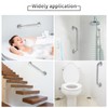 2 Pack 18 Inch Grab Bars for Bathtubs and Showers,