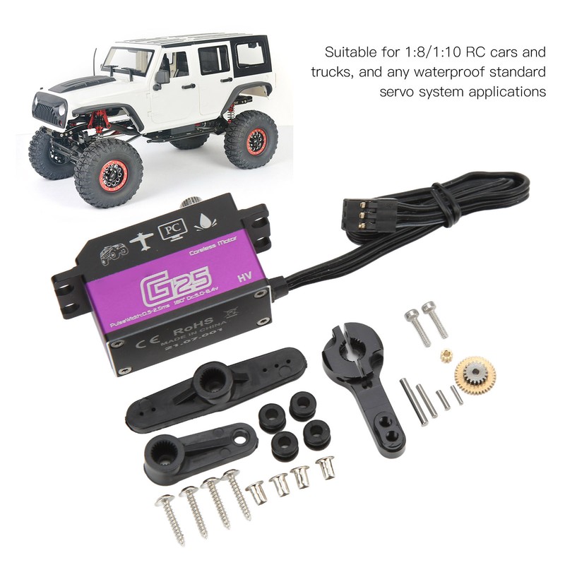 Metal Gear Servo Fully Waterproof Servo System High Speed Response