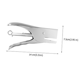 GRIRIW Hand Grips Needleless Stapler Holds 20 Sheets Metal Pliers Stapler Anti-Clog Office School No Stitch Required
