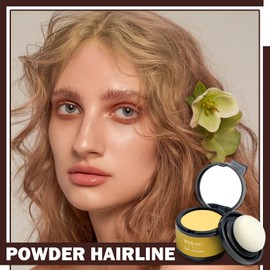 Root Cover Up Root Touch Up Hair Powder - Conceals Hair Loss, Thinning Hair and Bald Spots, Long-Lasting Hairline Shadow Powder for Toppers and Beard Line (07)