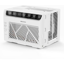 Hisense AHW0521K1W 5,000 Air Conditioner with Mechanical Rotary Controls, 115V, Window AC Unit for Apartment, Dorm, Small Rooms up to 150 Square Feet in White, 5000 BTU