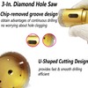 Antengdatool 3 Inch Dry/Wet Diamond Hole Saw for Angle Grinder