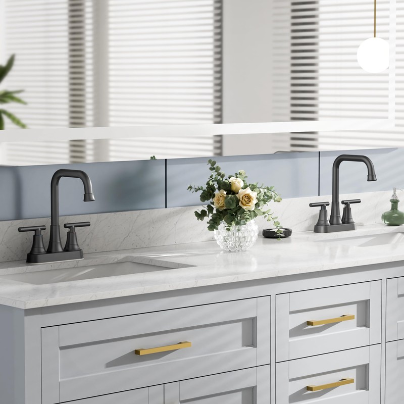 FORIOUS RV Bathroom Sink Faucet 2 or 3 Hole Matte