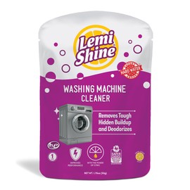 Lemi Shine Washing Machine Cleaner - Hard Water Citric Acid Cleaning Powder - Includes Machine Cleaning Wipes - 16.88 oz (8 Pack)