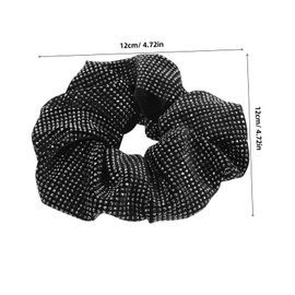 TOVINANNA Sparkly Rhinestone Hair Ties for Women Elegant Scrunchies for Thick Hair Versatile Ponytail Holder for Bun Styles Chic Accessories for Casual and Formal Outfits