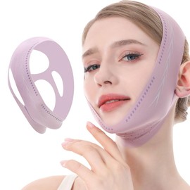 V Line Lifting Mask, V Shaped Face Mask, V Shaped Contouring Face Mask, Face Lifting Strap, Face Toning Belts, Jaw Exerciser, Washable and Reusable