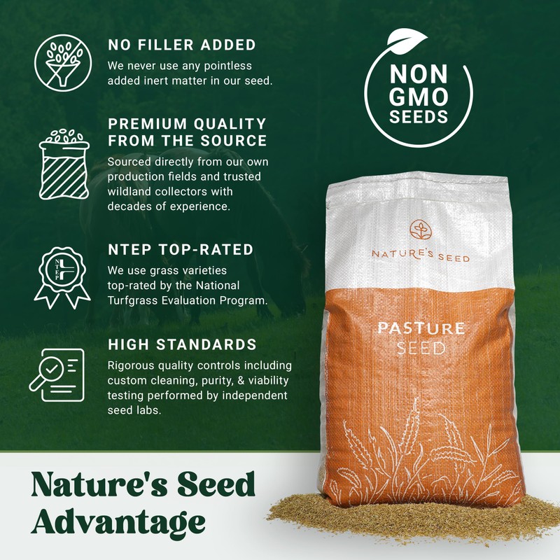 Nature's Seed Northern Horse Forage Mix, Equine Pasture Grass Seed