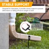 QZATTCAEN Rainwater Downspout Bracket - Heavy-Duty Galvanized Iron with Eco-Friendly