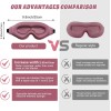 clbxzwc 3D Advanced Eye Mask for Sleeping, Ultra Delicate Soft