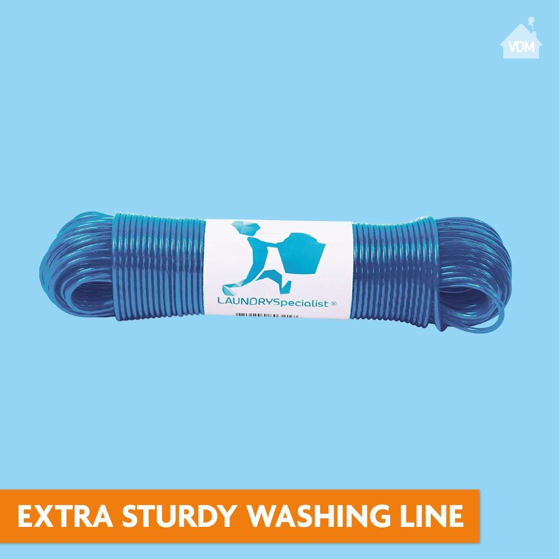 LAUNDRYSpecialist Washing line 50 meters with steel core - MADE