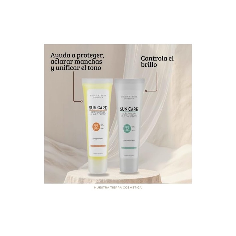 Nuestra Tierra Cosmética Sun Care Kit Protector Solar FPS 50+