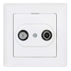 Gunsan Visage Sat TV Through Socket White