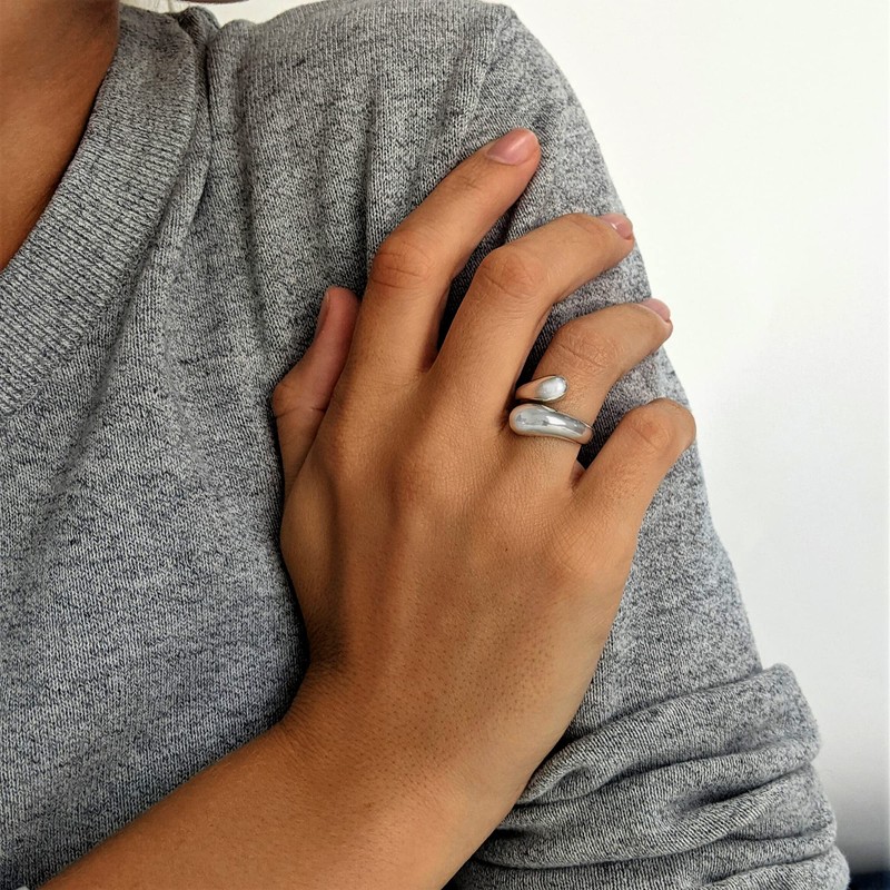 Silverly 925 Sterling Silver Rings for Women - Polished Teardrop