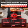 FUDELAI 2-Burner Electric Cooktop, 3200W 240V Ceramic Hot Plate with