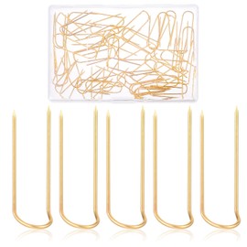 50 Pieces Sewing U-pins Fork Pins Needlecrafts Pins 0.9 Inch Fork Pins for Quilting Double Blocking Pins Stainless Steel Sewing Pins Straight Pins for DIY Sewing Jewelry Craft Making Home Decor